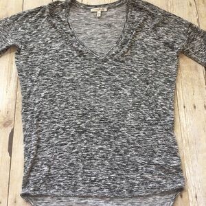 Express Marbled Gray Top